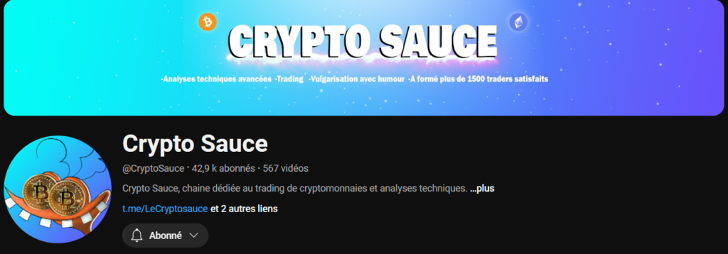 Crypto Sauce Trading YouTube